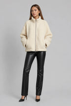 Oversized Teddy Fleece Zip Jacket