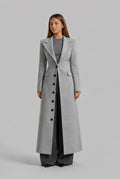 Belted Notch Lapel Wool Coat