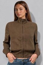 Cropped Jacket with Cinched Waist
