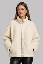 Oversized Teddy Fleece Zip Jacket