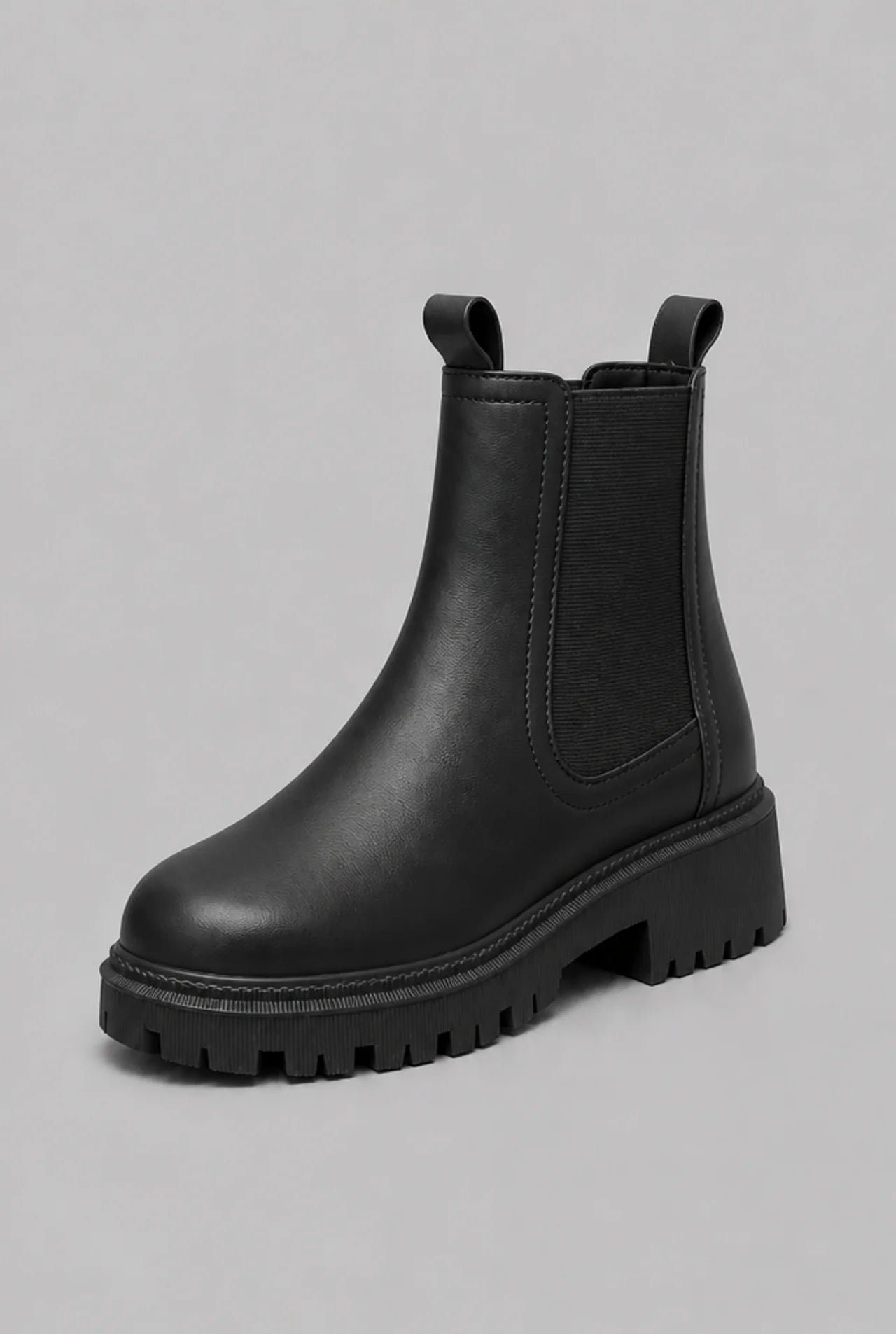 Chunky Sole Chelsea Ankle Boots