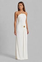 Halter Neck Evening Dress