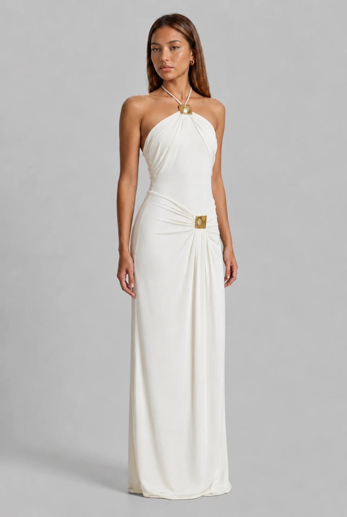 Halter Neck Evening Dress