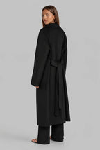 Longline Belted Wrap Coat
