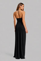 Halter Neck Evening Dress