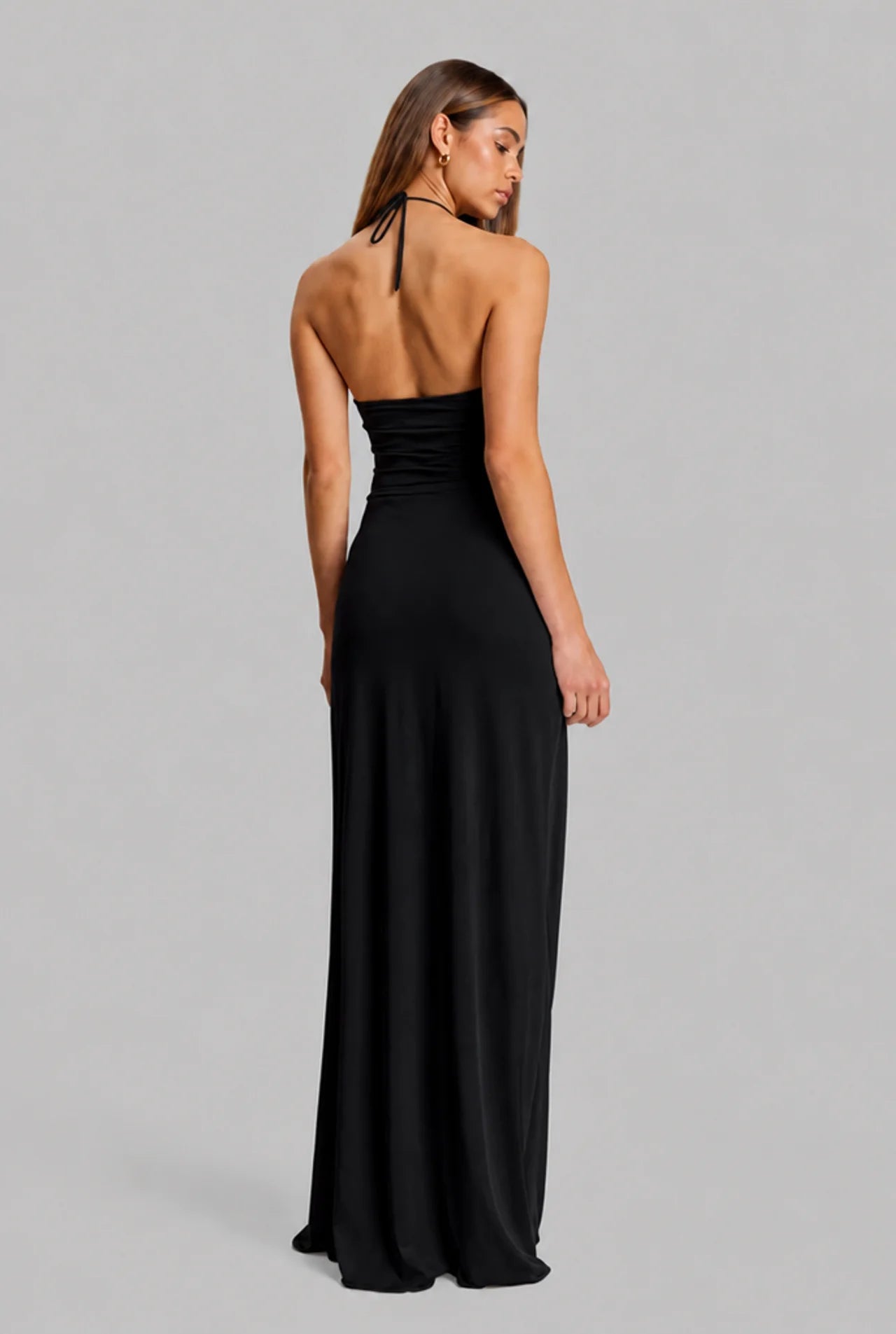 Halter Neck Evening Dress