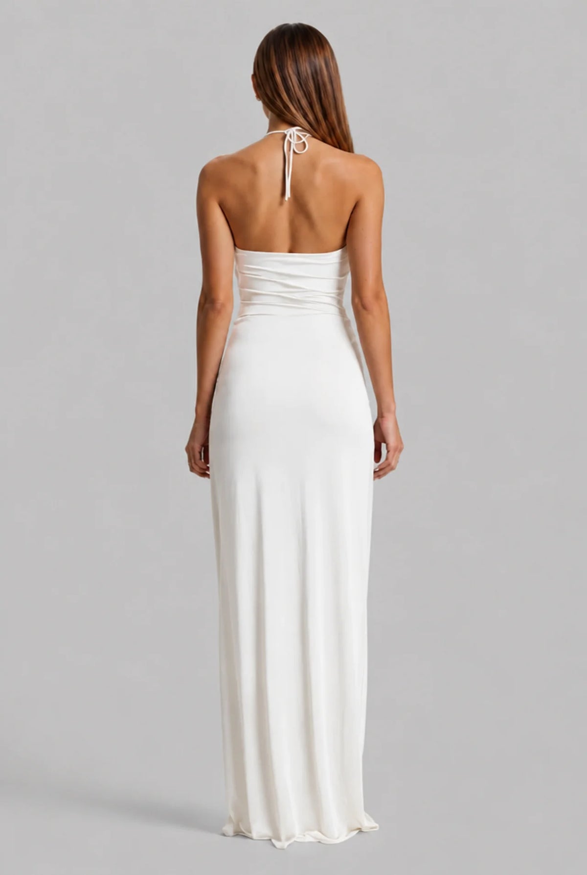 Halter Neck Evening Dress