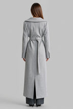Belted Notch Lapel Wool Coat