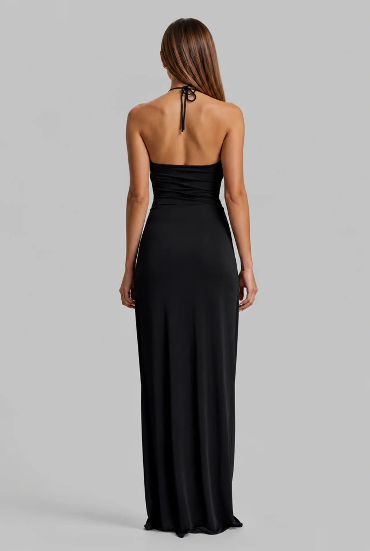 Halter Neck Evening Dress