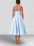 Satin Corset Midi Dress