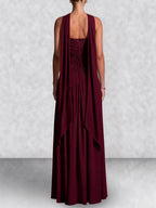 Strapless Corset Back Maxi Dress