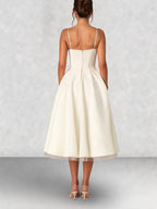 Satin Corset Midi Dress