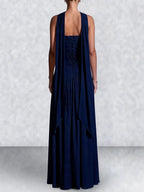 Strapless Corset Back Maxi Dress