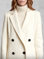 Longline Double-Breasted Wool Coat