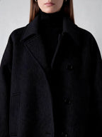 Oversized Cape Sleeve Wool Coat