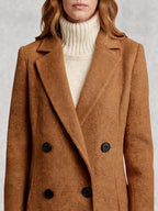 Longline Double-Breasted Wool Coat