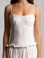 Drop Waist Corset Bodice Maxi Dress