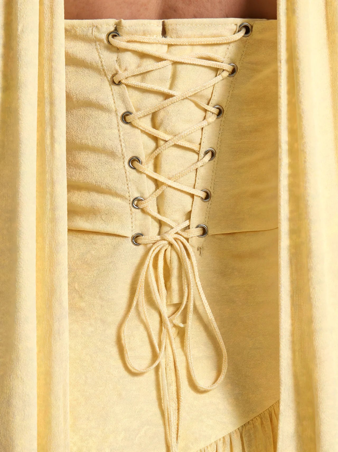 Strapless Corset Back Maxi Dress