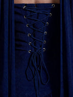 Strapless Corset Back Maxi Dress
