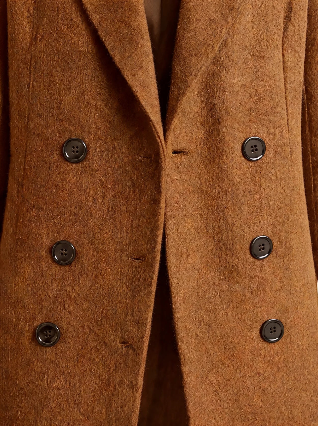 Longline Double-Breasted Wool Coat
