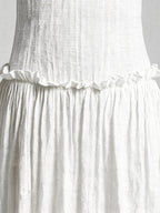 Drop Waist Corset Bodice Maxi Dress