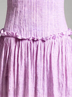 Drop Waist Corset Bodice Maxi Dress