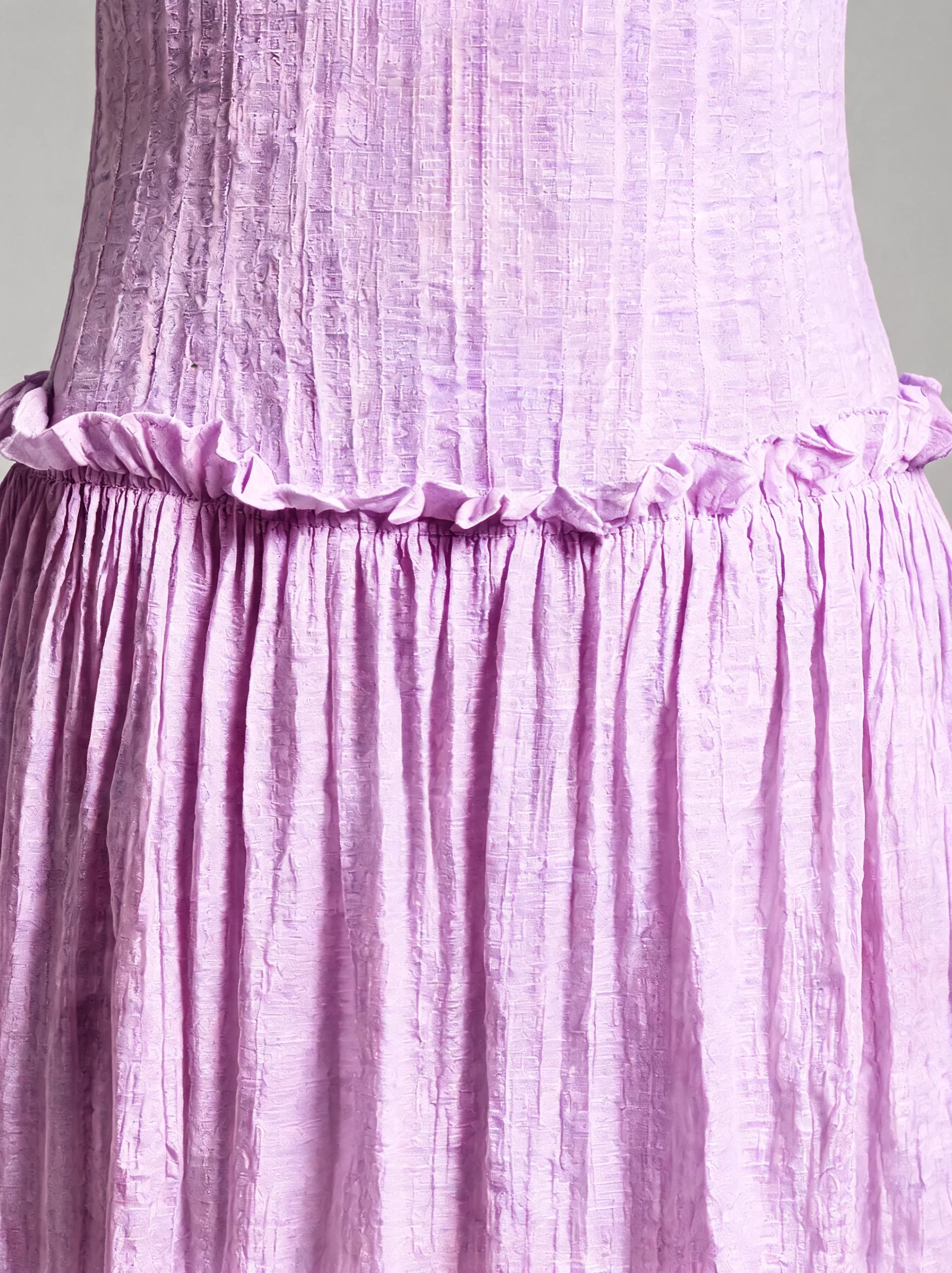 Drop Waist Corset Bodice Maxi Dress