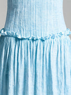 Drop Waist Corset Bodice Maxi Dress