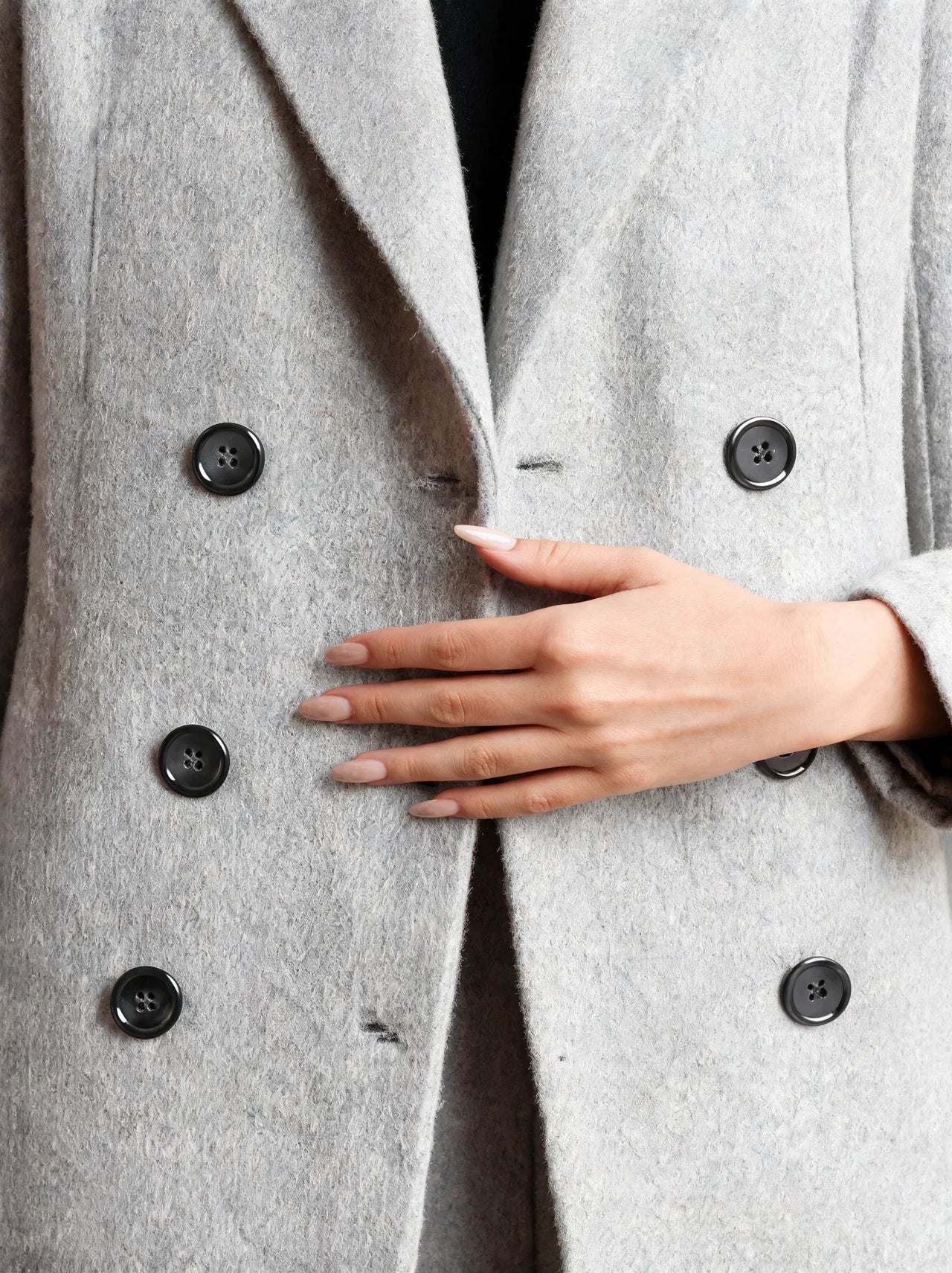 Longline Double-Breasted Wool Coat