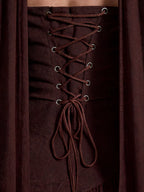 Strapless Corset Back Maxi Dress