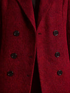 Longline Double-Breasted Wool Coat