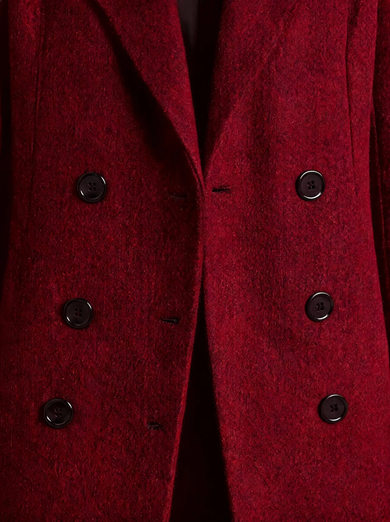 Longline Double-Breasted Wool Coat