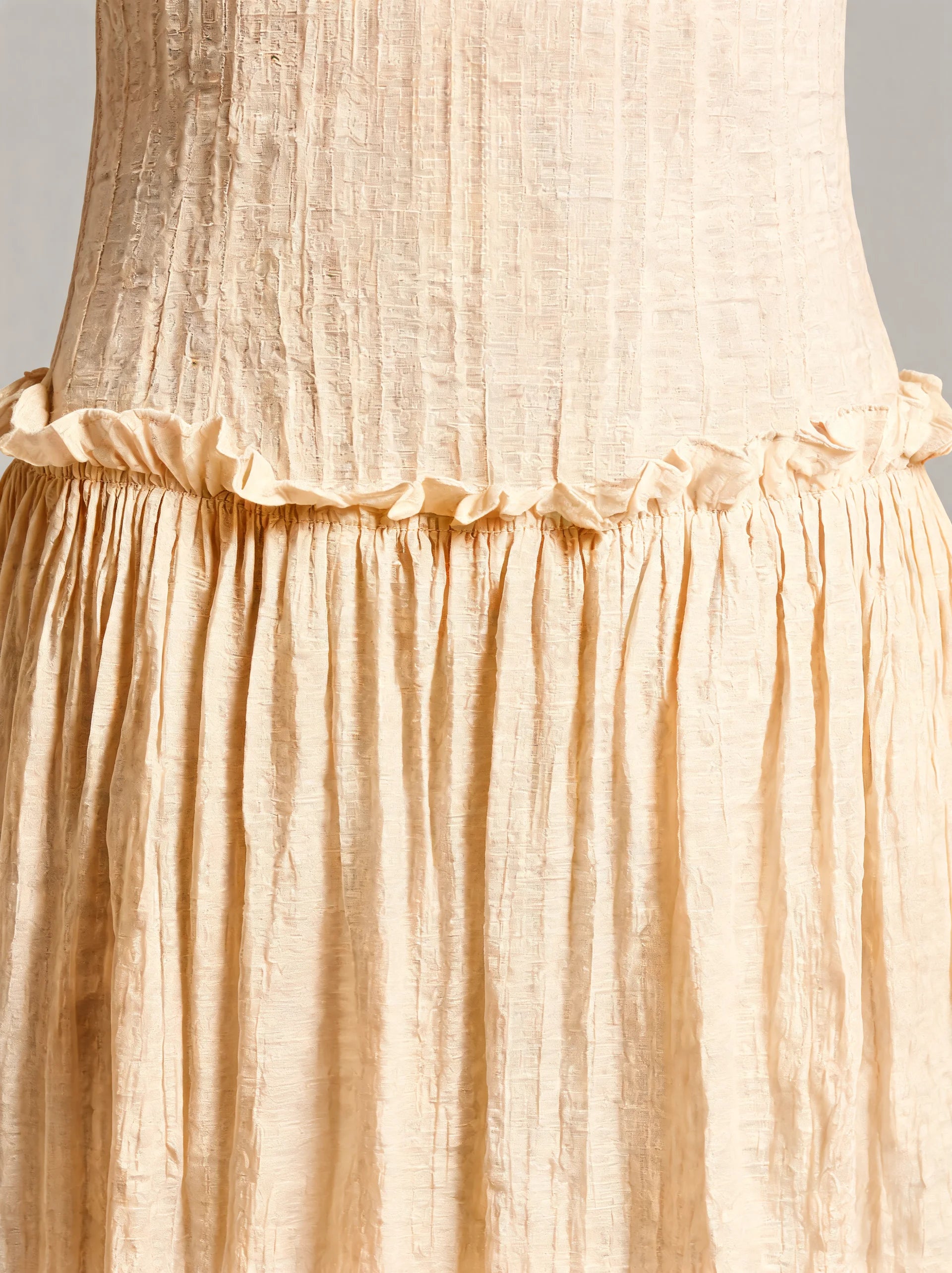 Drop Waist Corset Bodice Maxi Dress
