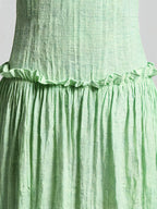 Drop Waist Corset Bodice Maxi Dress
