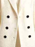 Longline Double-Breasted Wool Coat