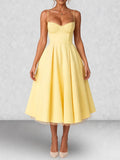 Satin Corset Midi Dress