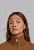 Suede Look Bomber Jacket