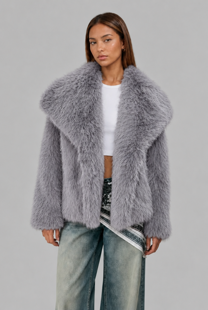 Oversized Faux Fur Jacket