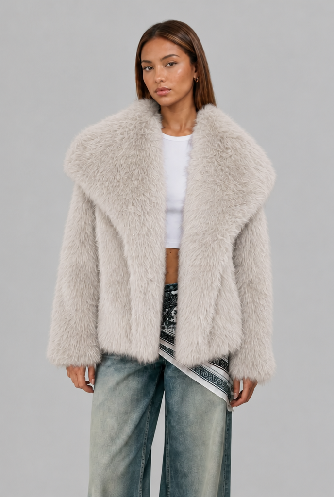 Oversized Faux Fur Jacket