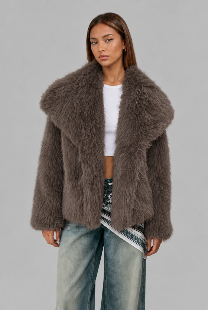 Oversized Faux Fur Jacket
