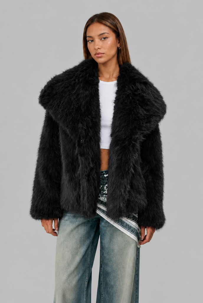 Oversized Faux Fur Jacket