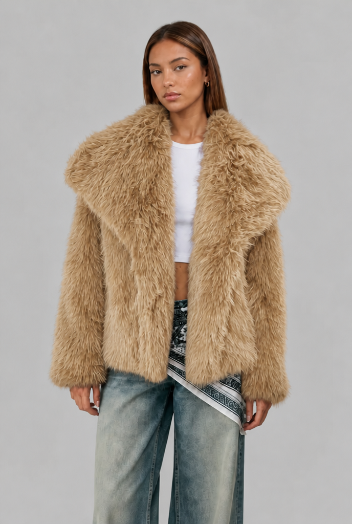 Oversized Faux Fur Jacket
