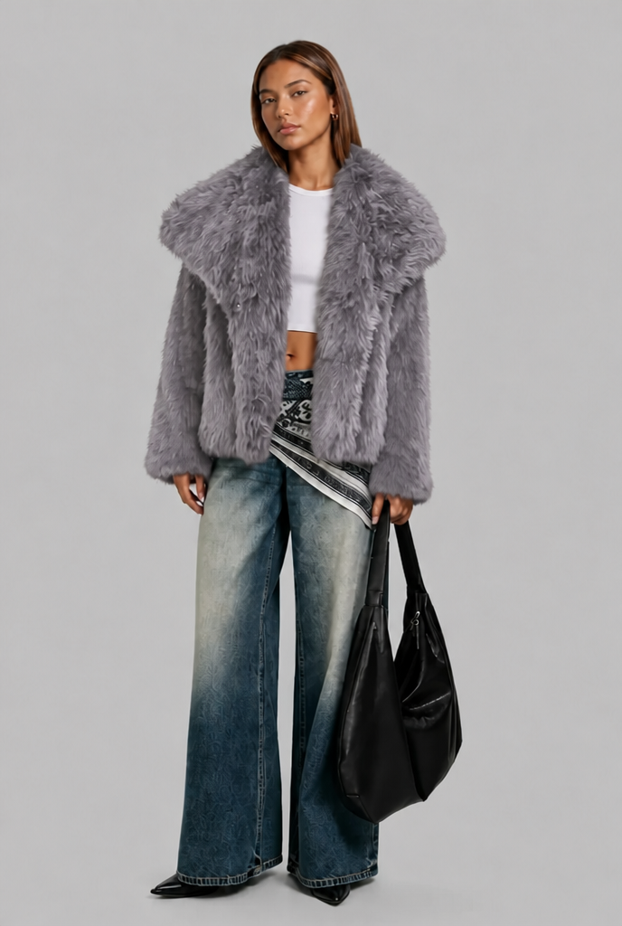 Oversized Faux Fur Jacket