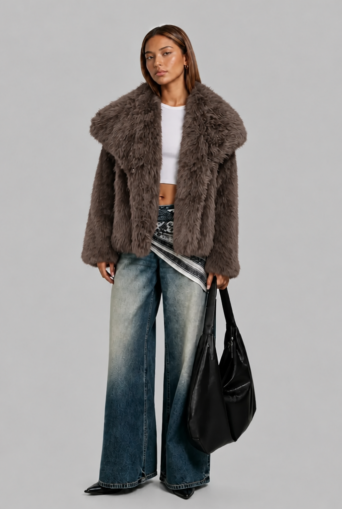 Oversized Faux Fur Jacket