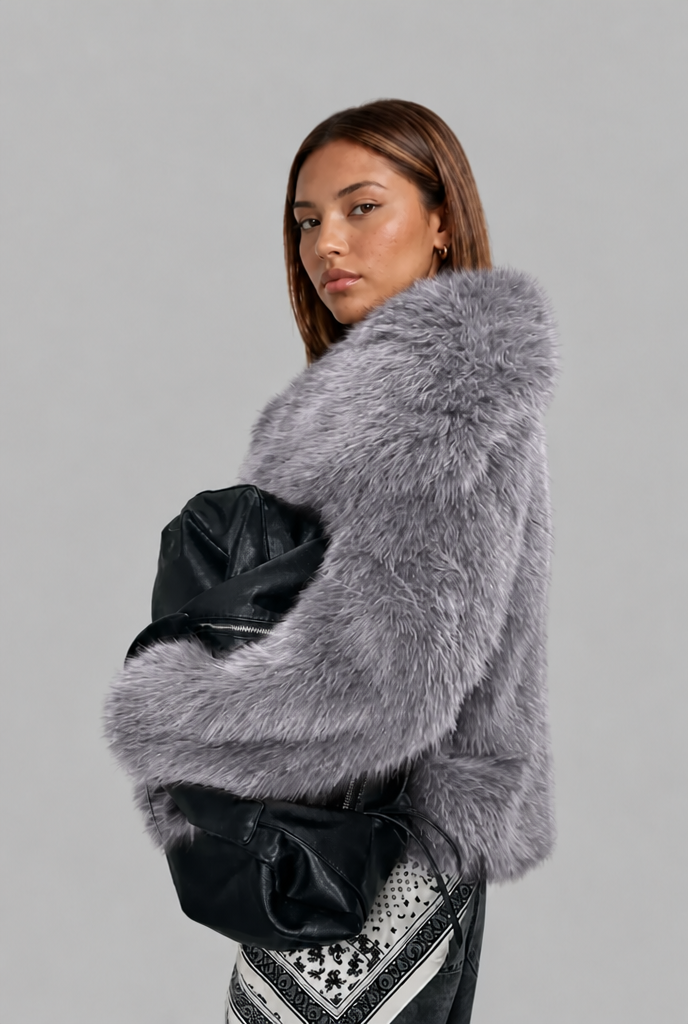 Oversized Faux Fur Jacket