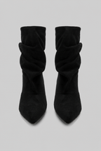 Kitten Heel Suede Ankle Boots