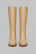 Heeled Knee High Boots with Tab Detail
