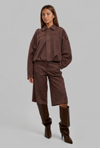 Suede Bomber Jacket