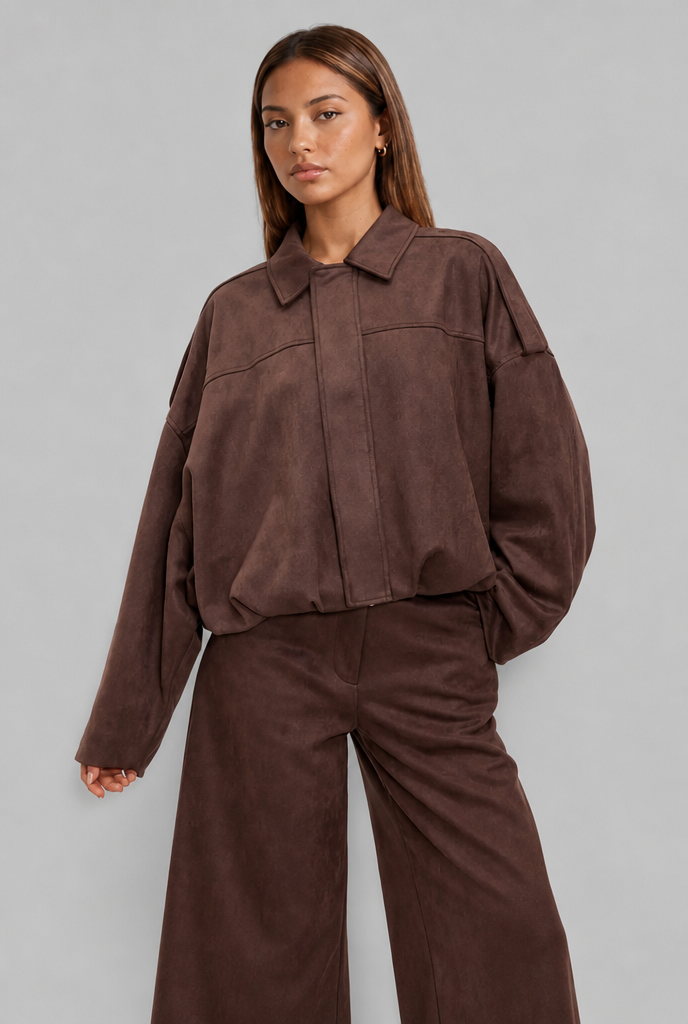 Suede Bomber Jacket