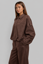 Suede Bomber Jacket